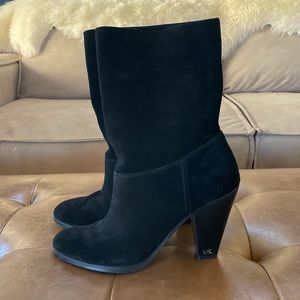 Michael Kors Black Suede Ankle Boots